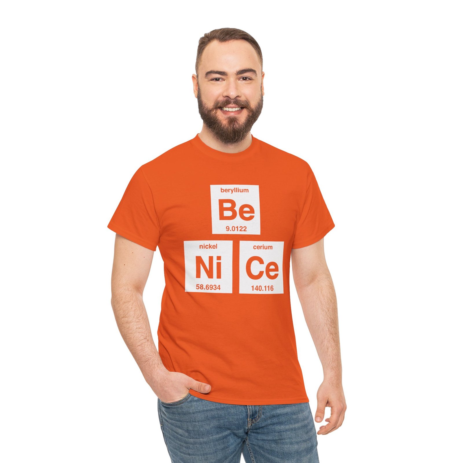 "Be Nice" Unisex T-Shirt – Periodically Clever - Image 7
