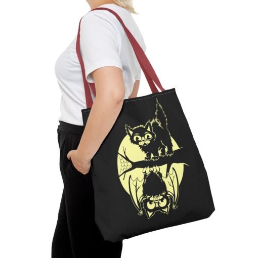 Spooky & Sweet Halloween Scene Tote Bag – Moonlit Mischief - Image 24