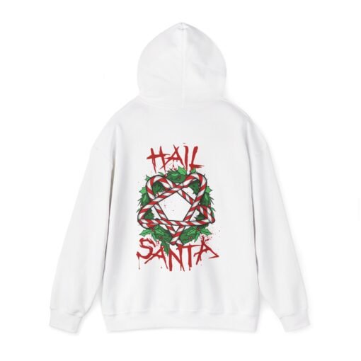 Hail Santa Unisex Hoodie – Sweet, Sinister, and Seriously Festive - Image 13
