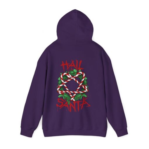 Hail Santa Unisex Hoodie – Sweet, Sinister, and Seriously Festive - Image 19