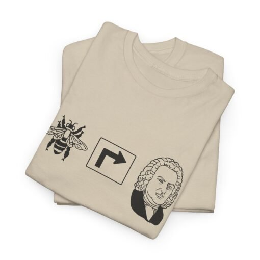 "Bee Right Bach" Unisex T-Shirt – Punny Musical Humor - Image 3