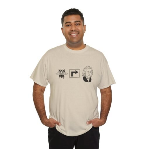 "Bee Right Bach" Unisex T-Shirt – Punny Musical Humor - Image 10