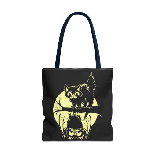 Spooky & Sweet Halloween Scene Tote Bag – Moonlit Mischief - Image 57
