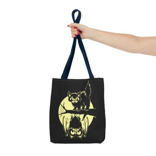 Spooky & Sweet Halloween Scene Tote Bag – Moonlit Mischief - Image 52