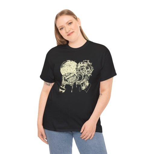 "Brain Burger" Unisex T-Shirt – Midnight Zombie Feast - Image 6