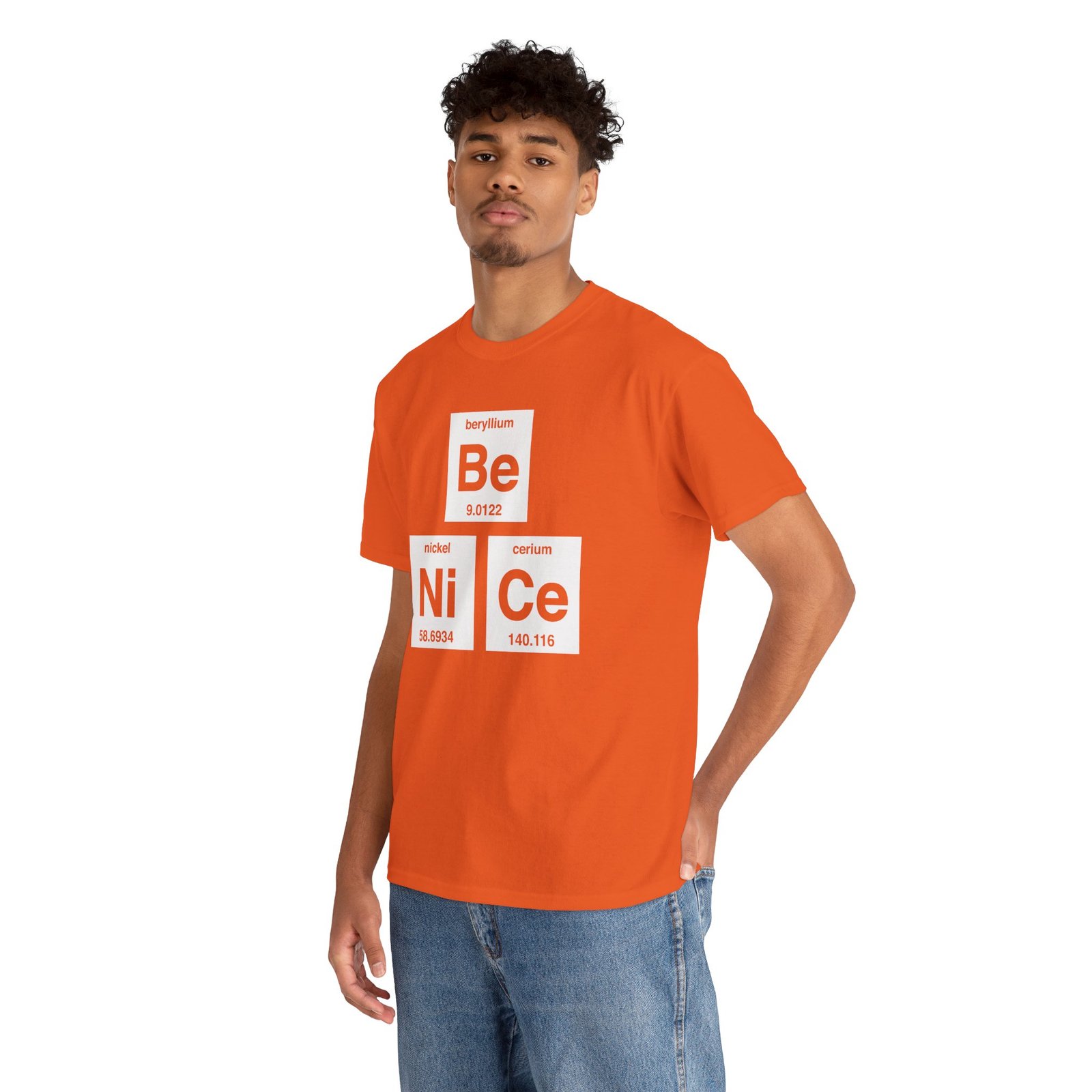 "Be Nice" Unisex T-Shirt – Periodically Clever - Image 8