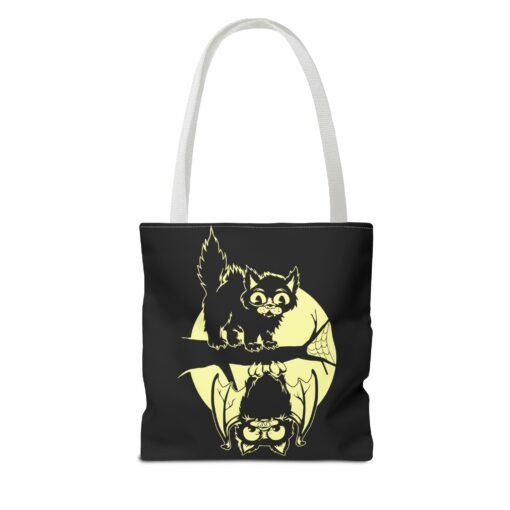 Spooky & Sweet Halloween Scene Tote Bag – Moonlit Mischief - Image 26
