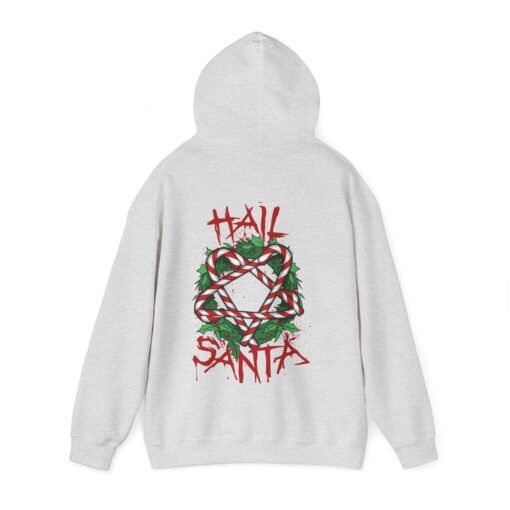 Hail Santa Unisex Hoodie – Sweet, Sinister, and Seriously Festive - Image 14