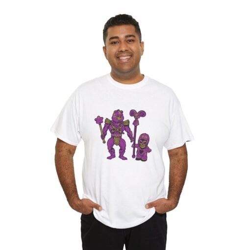 "Carebear x Skeletor Mashup" Unisex T-Shirt – Cute Meets Creepy - Image 3