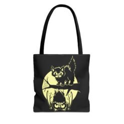 Spooky & Sweet Halloween Scene Tote Bag – Moonlit Mischief