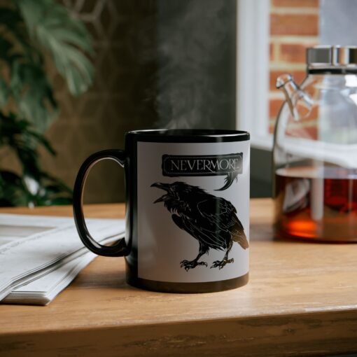 ☕ Nevermore Black Mug – Sip with a Touch of the Macabre - Image 6