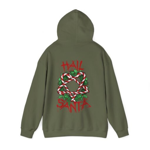 Hail Santa Unisex Hoodie – Sweet, Sinister, and Seriously Festive - Image 16