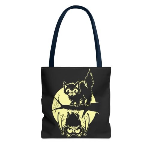 Spooky & Sweet Halloween Scene Tote Bag – Moonlit Mischief - Image 49