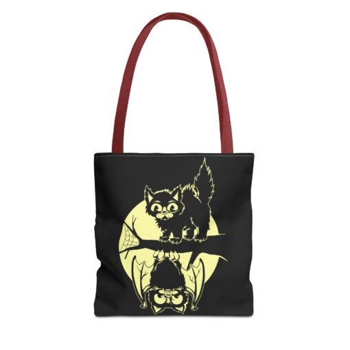 Spooky & Sweet Halloween Scene Tote Bag – Moonlit Mischief - Image 13