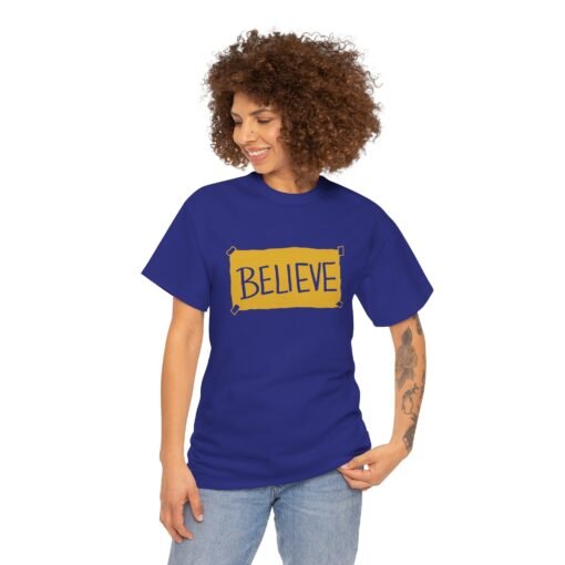 "Believe" Unisex T-Shirt – Inspired by Ted Lasso - Image 5