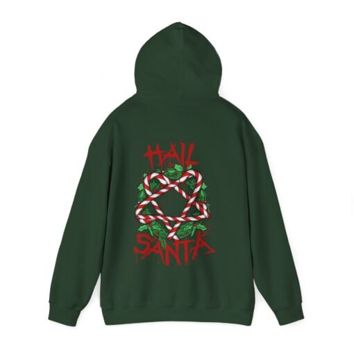 Hail Santa Unisex Hoodie – Sweet, Sinister, and Seriously Festive - Image 17