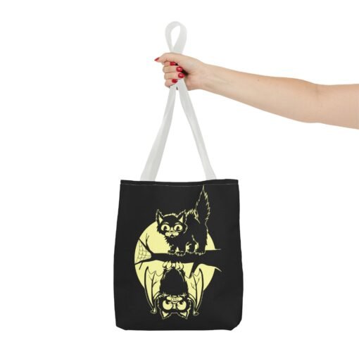 Spooky & Sweet Halloween Scene Tote Bag – Moonlit Mischief - Image 28