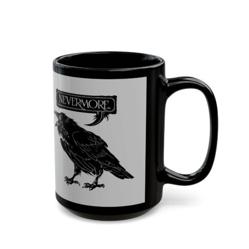 ☕ Nevermore Black Mug – Sip with a Touch of the Macabre - Image 9