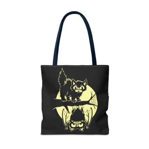 Spooky & Sweet Halloween Scene Tote Bag – Moonlit Mischief - Image 58