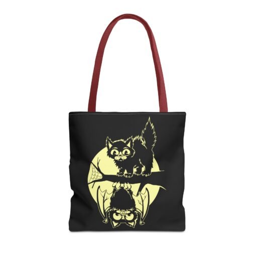 Spooky & Sweet Halloween Scene Tote Bag – Moonlit Mischief - Image 17