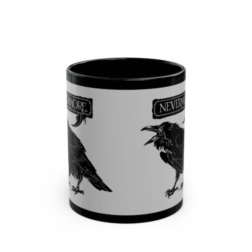 ☕ Nevermore Black Mug – Sip with a Touch of the Macabre - Image 3