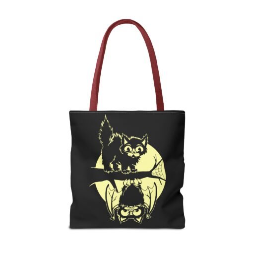 Spooky & Sweet Halloween Scene Tote Bag – Moonlit Mischief - Image 22