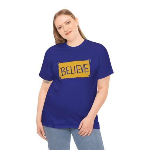 "Believe" Unisex T-Shirt – Inspired by Ted Lasso - Image 6