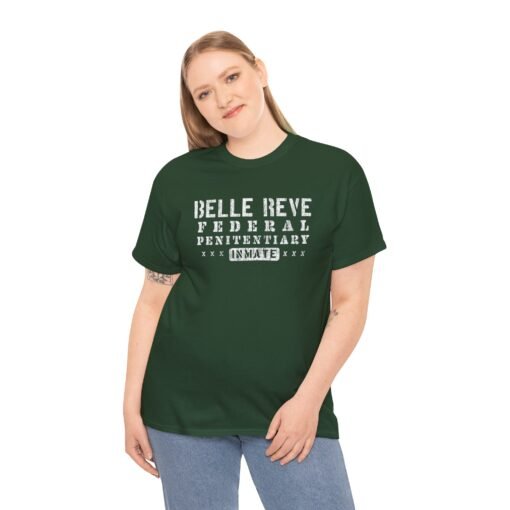 "Belle Reve Federal Penitentiary Inmate" Unisex T-Shirt – Villainous Vibes - Image 6