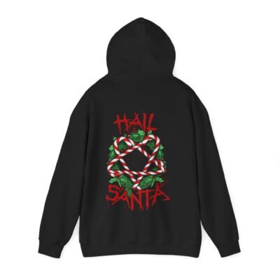 Hail Santa Unisex Hoodie – Sweet, Sinister, and Seriously Festive