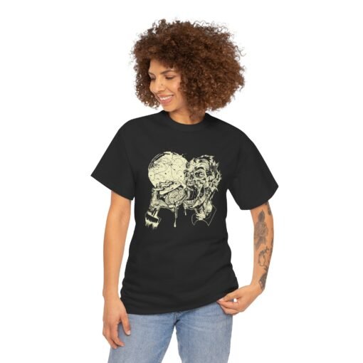 "Brain Burger" Unisex T-Shirt – Midnight Zombie Feast - Image 5