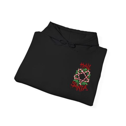 Hail Santa Unisex Hoodie – Sweet, Sinister, and Seriously Festive - Image 4