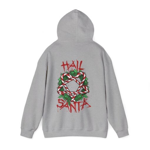 Hail Santa Unisex Hoodie – Sweet, Sinister, and Seriously Festive - Image 15