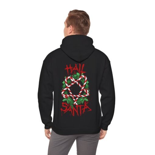 Hail Santa Unisex Hoodie – Sweet, Sinister, and Seriously Festive - Image 10