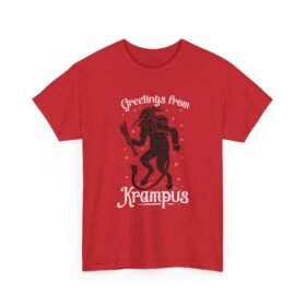 "Greetings From Krampus" Unisex T-Shirt – Holiday Horror Twist