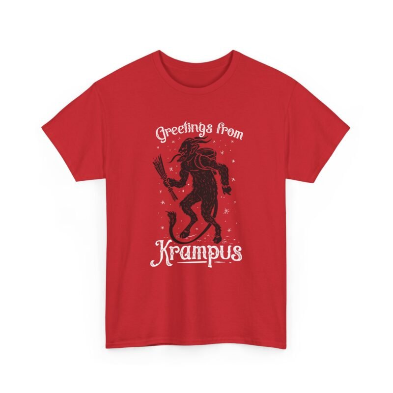 "Greetings From Krampus" Unisex T-Shirt – Holiday Horror Twist