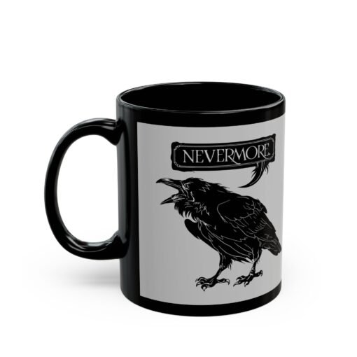 ☕ Nevermore Black Mug – Sip with a Touch of the Macabre - Image 2