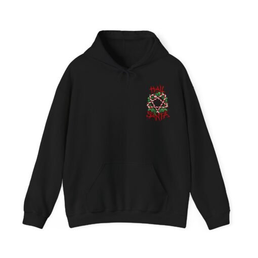 Hail Santa Unisex Hoodie – Sweet, Sinister, and Seriously Festive - Image 2