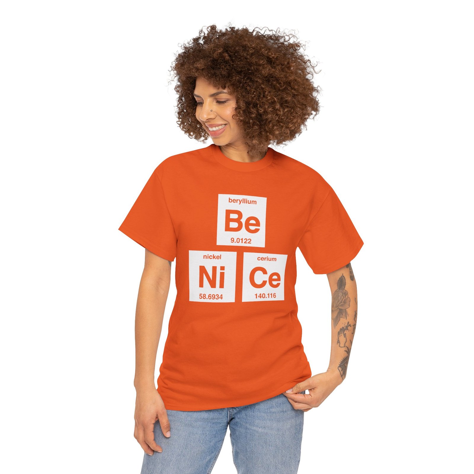 "Be Nice" Unisex T-Shirt – Periodically Clever - Image 5