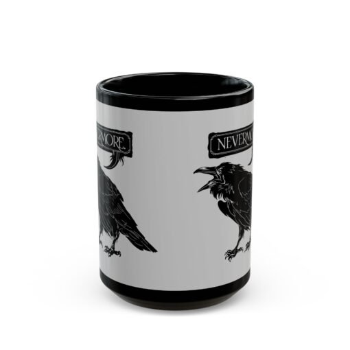 ☕ Nevermore Black Mug – Sip with a Touch of the Macabre - Image 8