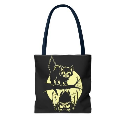 Spooky & Sweet Halloween Scene Tote Bag – Moonlit Mischief - Image 50