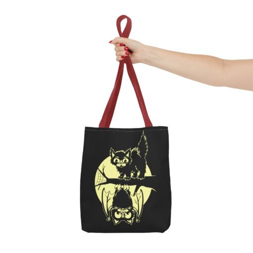 Spooky & Sweet Halloween Scene Tote Bag – Moonlit Mischief - Image 16
