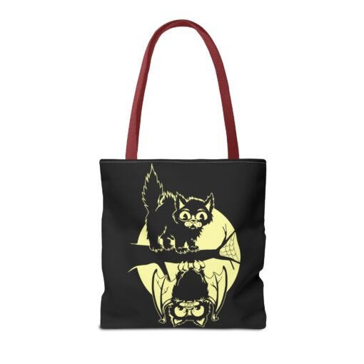 Spooky & Sweet Halloween Scene Tote Bag – Moonlit Mischief - Image 18