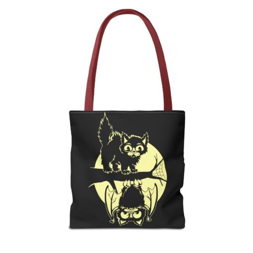 Spooky & Sweet Halloween Scene Tote Bag – Moonlit Mischief - Image 14