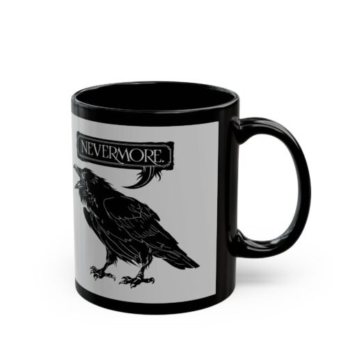 ☕ Nevermore Black Mug – Sip with a Touch of the Macabre - Image 4