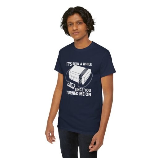 "It’s Been a While Since You Turned Me On" Unisex T-Shirt – Retro Gamer Humor - Image 11