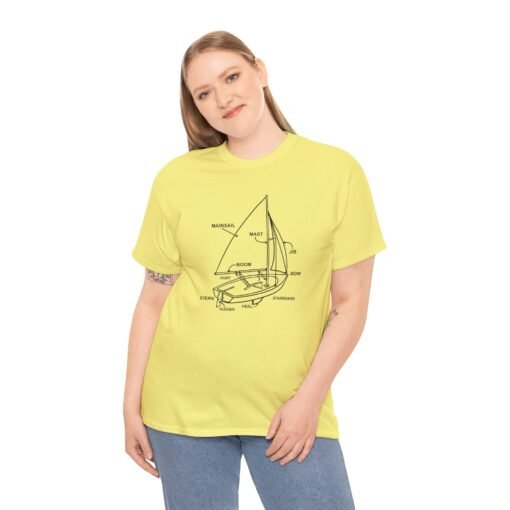"Sailboat Anatomy" Unisex T-Shirt – Nautical Knowledge in Style - Image 6