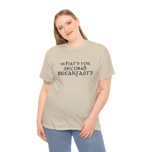 "What’s for Second Breakfast?" Unisex T-Shirt – Hobbit Appetite Approved - Image 5