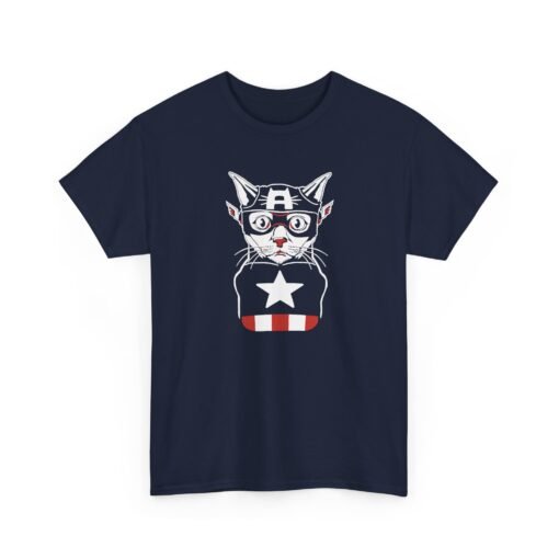 "Captain Catmerica" Unisex T-Shirt – Furry Hero Vibes - Image 21