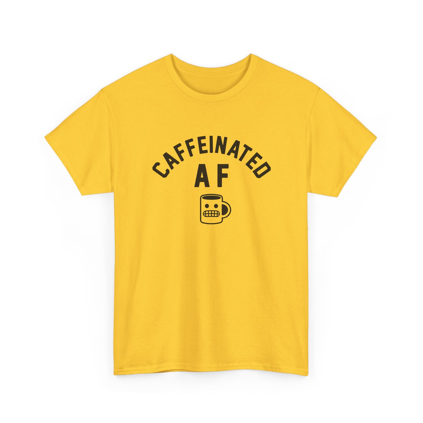 "Caffeinated AF" Unisex T-Shirt – Strong Brew, Strong Mood - Image 21