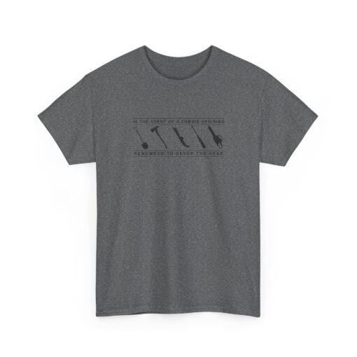 "In the Event of a Zombie Uprising" Unisex T-Shirt – Survival Tips 101 - Image 22